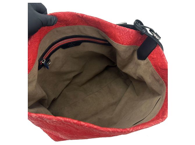 Borsa a Spalla Monogram Louis Vuitton Nero Rosso - vista 3
