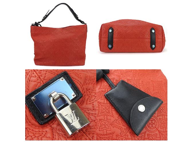 Borsa a Spalla Monogram Louis Vuitton Nero Rosso - vista 4