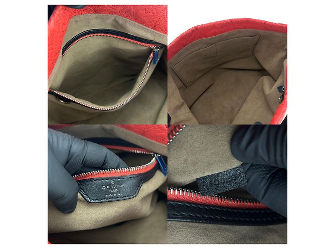 Borsa a Spalla Monogram Louis Vuitton Nero Rosso - vista 9