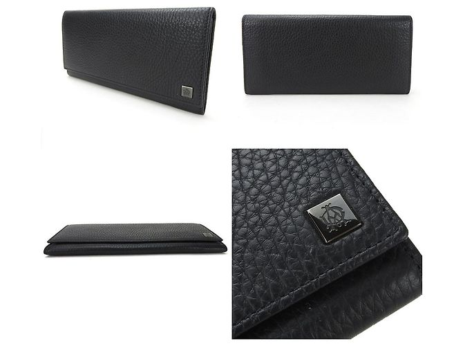 Alfred Dunhill Dunhill Bi-Fold Long Wallet Black - view 3