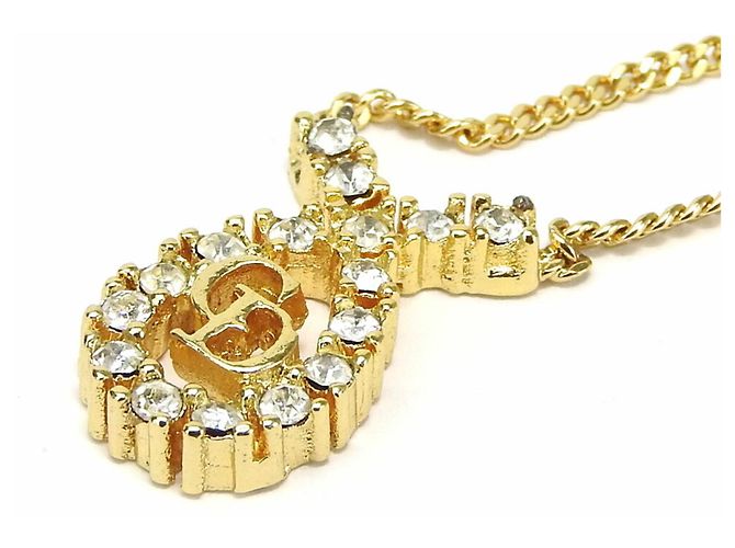 Collana in strass dorato Christian Dior D'oro - vista 2