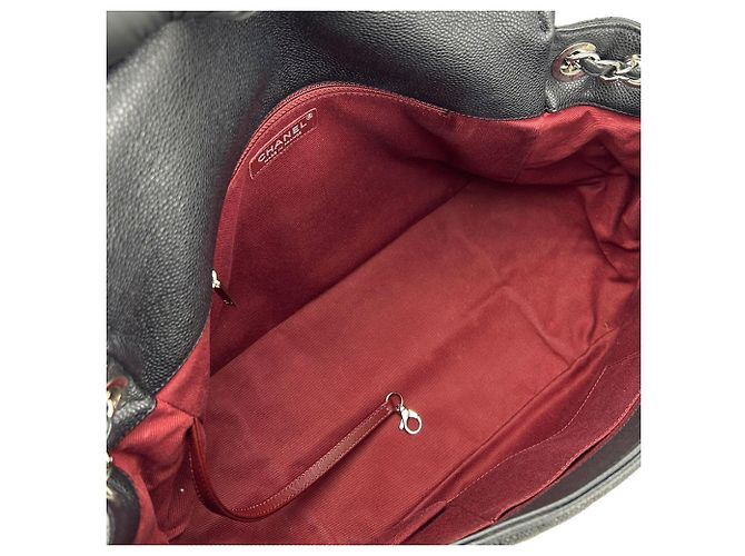 Borsa a spalla in pelle caviar nera Chanel Nero - vista 3