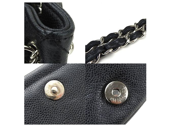 Borsa a spalla in pelle caviar nera Chanel Nero - vista 6