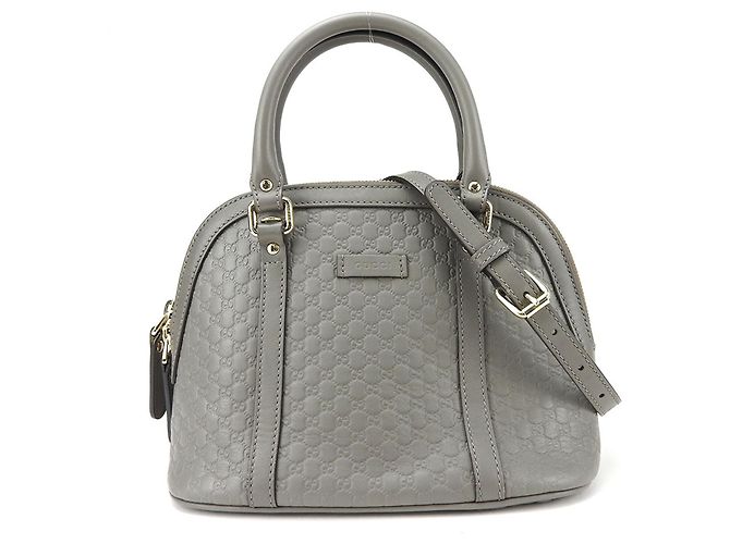 Borsa a spalla in pelle Micro Guccissima di Gucci Marrone - vista 11