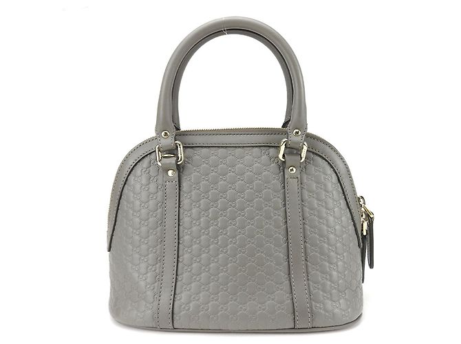 Borsa a spalla in pelle Micro Guccissima di Gucci Marrone - vista 3