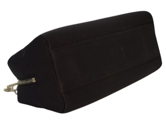 Gianni Versace Borsa in satin nero con cristalli - vista 10