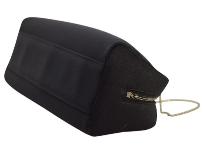 Gianni Versace Borsa in satin nero con cristalli - vista 8