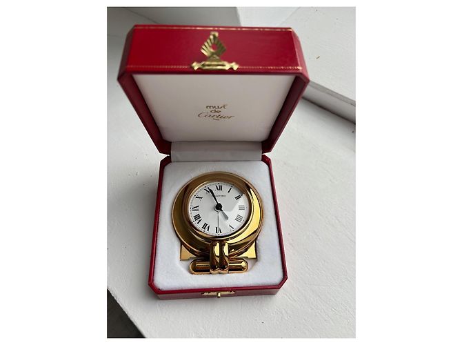 Cartier 'Kolosseum' Wecker Golden - Ansicht 3