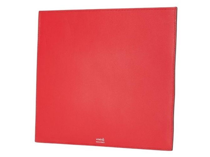Silk In Borsa Clutch in seta Petite H di Hermès a forma di cuore Rosso Bordò - vista 2