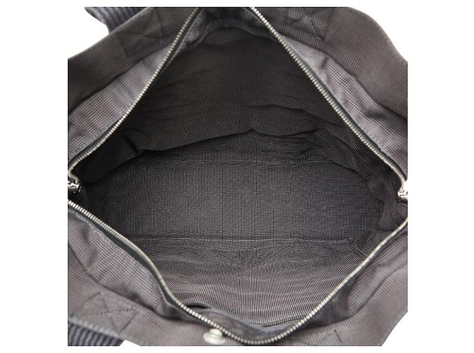 Hermès Hermes Air Line MM Tote Bag aus grauem Canvas Braun - Ansicht 4