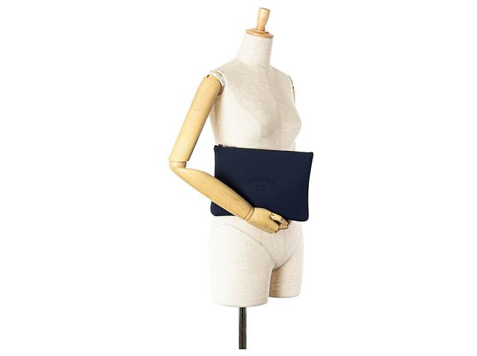 Hermès Pochette piatta Neoban MM Hermes Truss Blu navy - vista 6