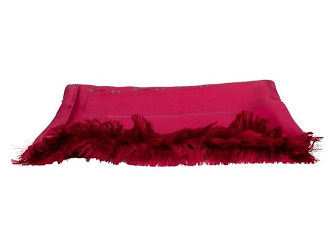 Sciarpa in seta della periodo Hermès Margiela Rosso Multicolore - vista 2