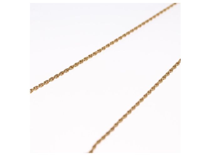 Collana Christian Dior metallo oro Auth FF6533 D'oro - vista 4
