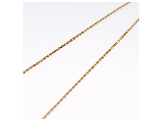 Collana Christian Dior metallo oro Auth FF6533 D'oro - vista 5