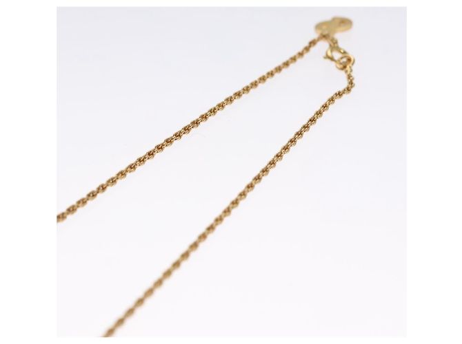 Collana Christian Dior metallo oro Auth FF6533 D'oro - vista 6