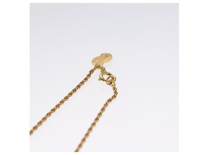 Collana Christian Dior metallo oro Auth FF6533 D'oro - vista 7