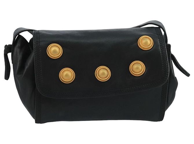 Borsa a Spalla LOEWE in Pelle Nera Auth ar13208 Nero - vista 13