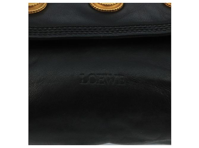 Borsa a Spalla LOEWE in Pelle Nera Auth ar13208 Nero - vista 17