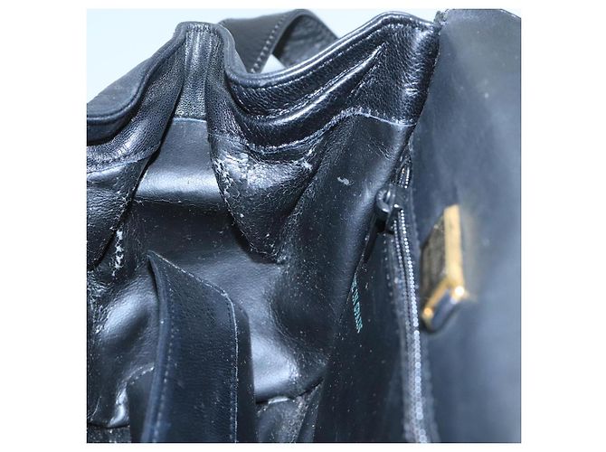 Borsa a Spalla LOEWE in Pelle Nera Auth ar13208 Nero - vista 20