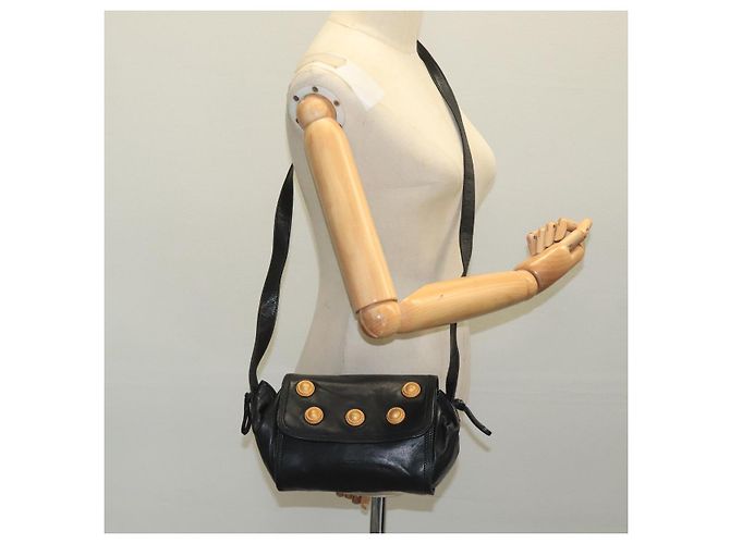 Borsa a Spalla LOEWE in Pelle Nera Auth ar13208 Nero - vista 22