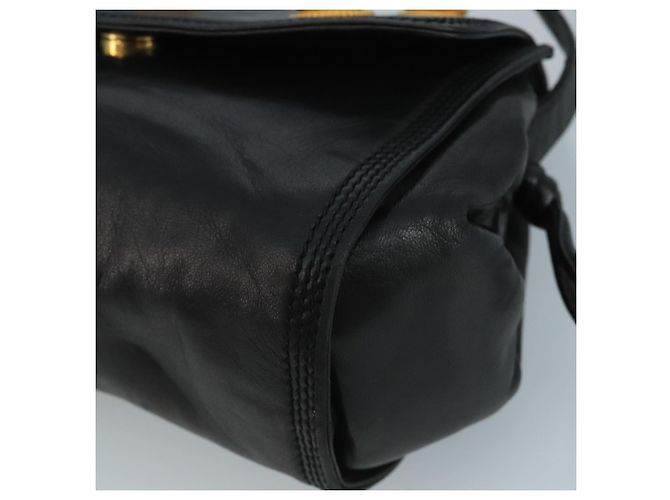 Borsa a Spalla LOEWE in Pelle Nera Auth ar13208 Nero - vista 9