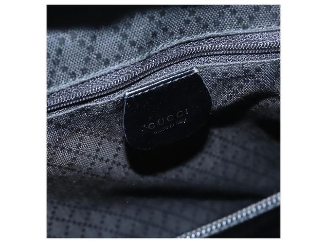 GUCCI Bamboo Handtasche Nylon 2way schwarz Auth ep7254 - Ansicht 17