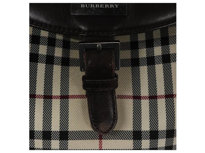 Mochila BURBERRY Nova Check de lona Beige Brown Auth ep7277 Castaño - vista 20