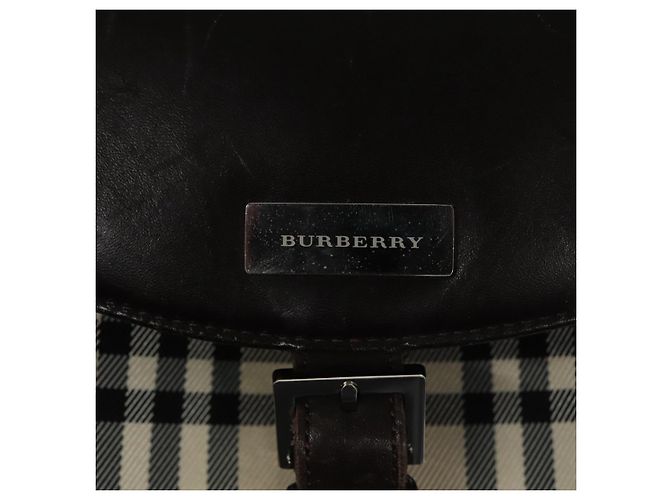 Mochila BURBERRY Nova Check de lona Beige Brown Auth ep7277 Castaño - vista 21