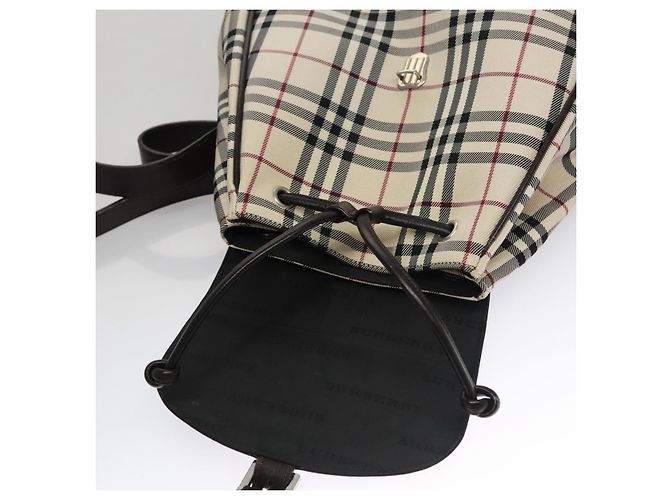Mochila BURBERRY Nova Check de lona Beige Brown Auth ep7277 Castaño - vista 22