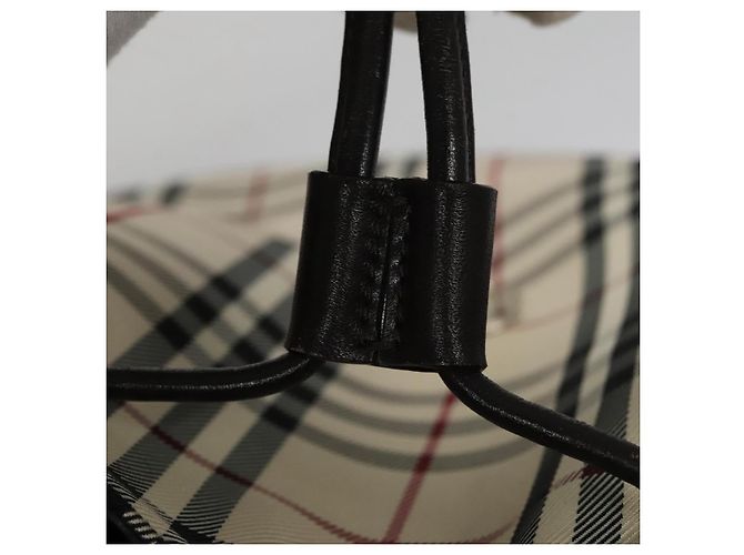 Mochila BURBERRY Nova Check de lona Beige Brown Auth ep7277 Castaño - vista 23
