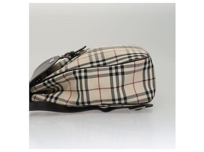 Mochila BURBERRY Nova Check de lona Beige Brown Auth ep7277 Castaño - vista 4