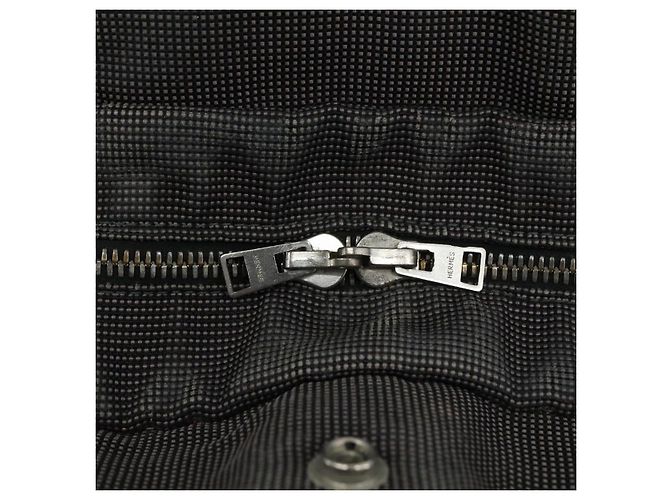 Hermès HERMES Handtasche Her Line MM Canvas Grau Silber Auth bs21952 Braun - Ansicht 10