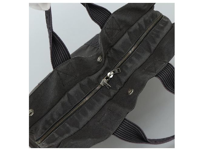 Hermès HERMES Handtasche Her Line MM Canvas Grau Silber Auth bs21952 Braun - Ansicht 6