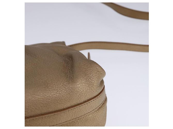Bulgari Borsa a spalla BVLGARI Chandra in pelle bronzo Auth am7552 - vista 16