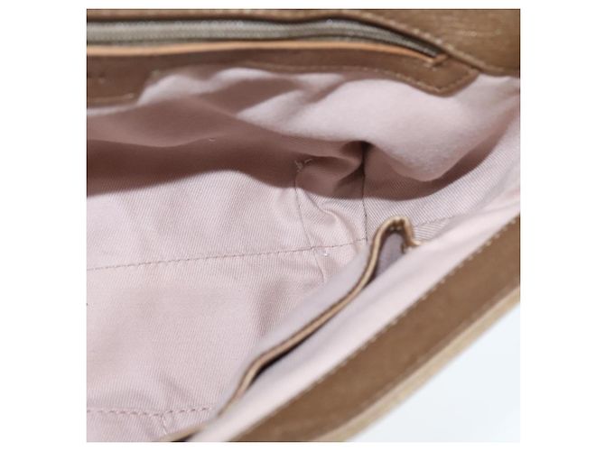Bulgari Borsa a spalla BVLGARI Chandra in pelle bronzo Auth am7552 - vista 19