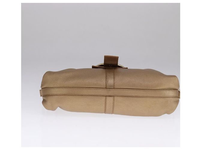 Bulgari Borsa a spalla BVLGARI Chandra in pelle bronzo Auth am7552 - vista 5