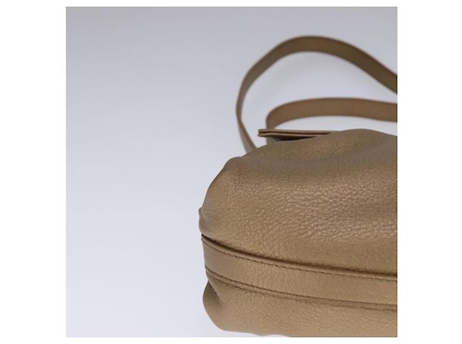 Bulgari Borsa a spalla BVLGARI Chandra in pelle bronzo Auth am7552 - vista 9