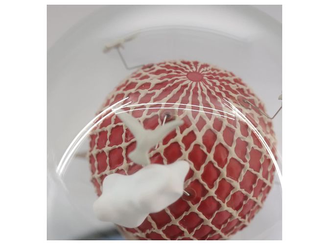 LOUIS VUITTON Snow Globe Balloon VIP Only Clear Red LV Auth 108231 - view 12