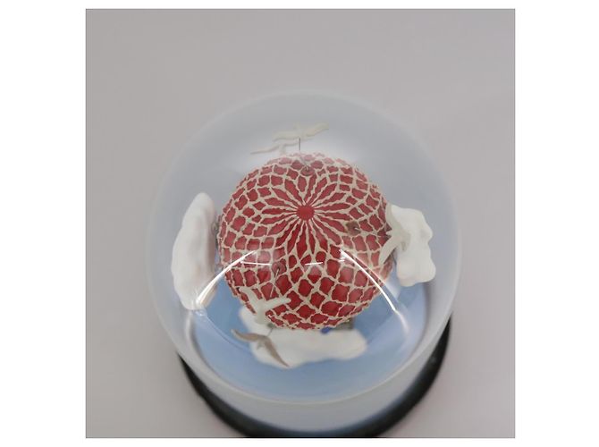 LOUIS VUITTON Snow Globe Balloon VIP Only Clear Red LV Auth 108231 - view 5