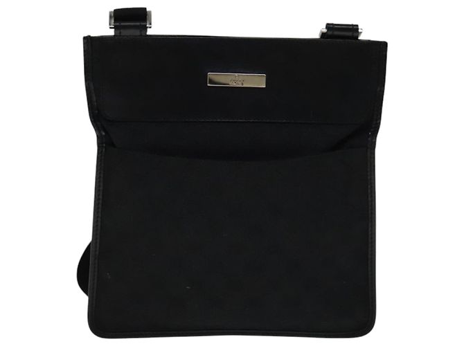 Borsa a Spalla GG Canvas Gucci Nera 27639 Auth ep7170 Nero - vista 13