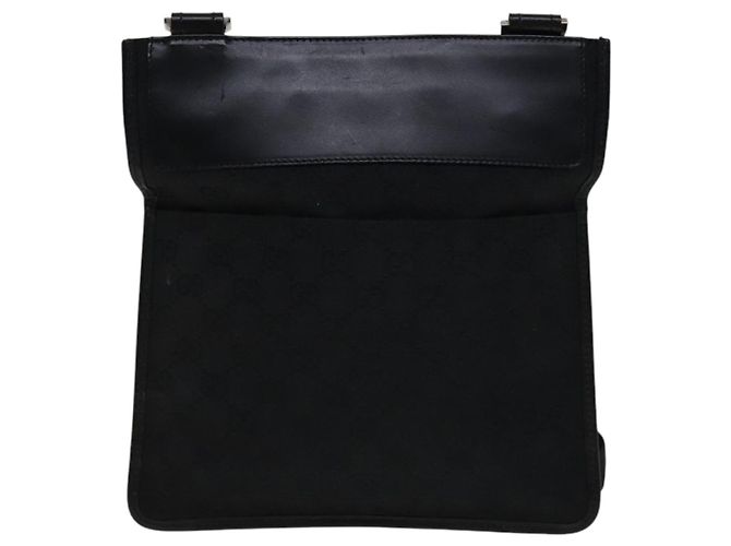 Borsa a Spalla GG Canvas Gucci Nera 27639 Auth ep7170 Nero - vista 2