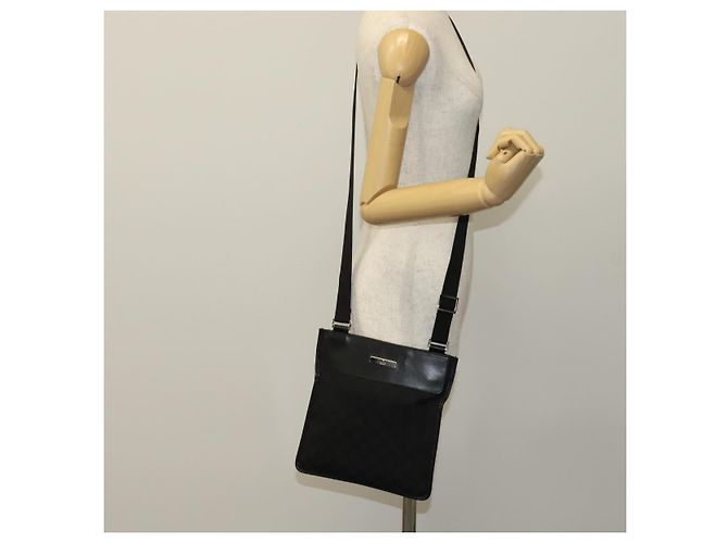 Borsa a Spalla GG Canvas Gucci Nera 27639 Auth ep7170 Nero - vista 22