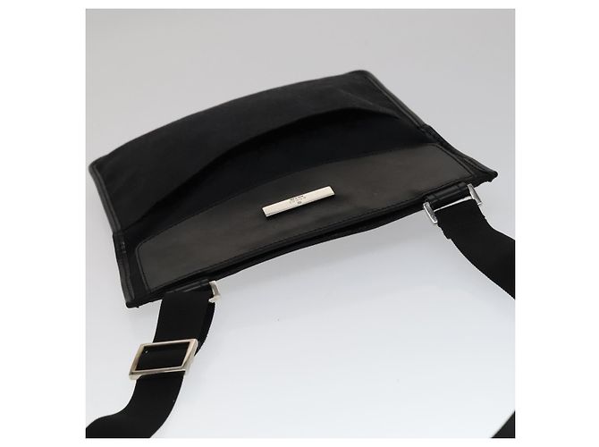 Borsa a Spalla GG Canvas Gucci Nera 27639 Auth ep7170 Nero - vista 6