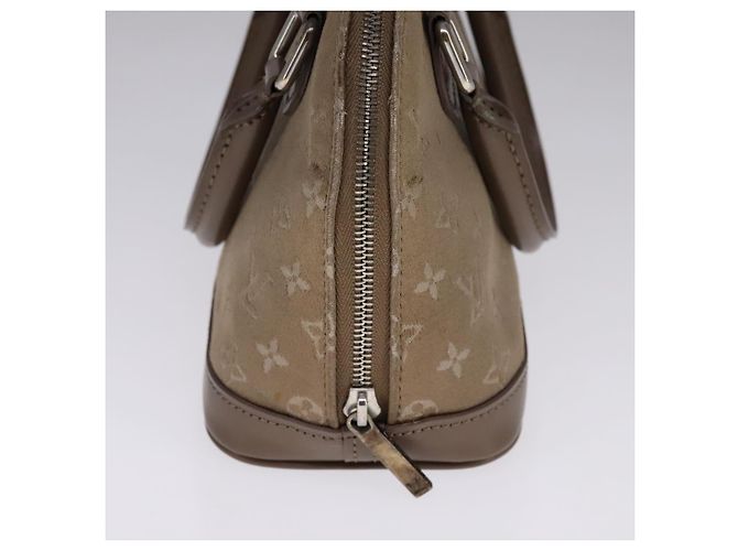 LOUIS VUITTON Monogramma Satin Piccola Borsa Alma Grigia M92147 LV Auth 108907 Marrone - vista 3