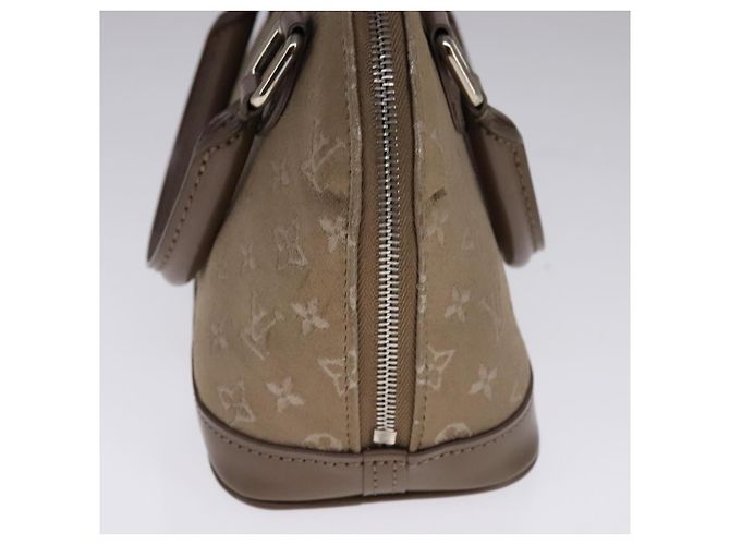 LOUIS VUITTON Monogramma Satin Piccola Borsa Alma Grigia M92147 LV Auth 108907 Marrone - vista 4