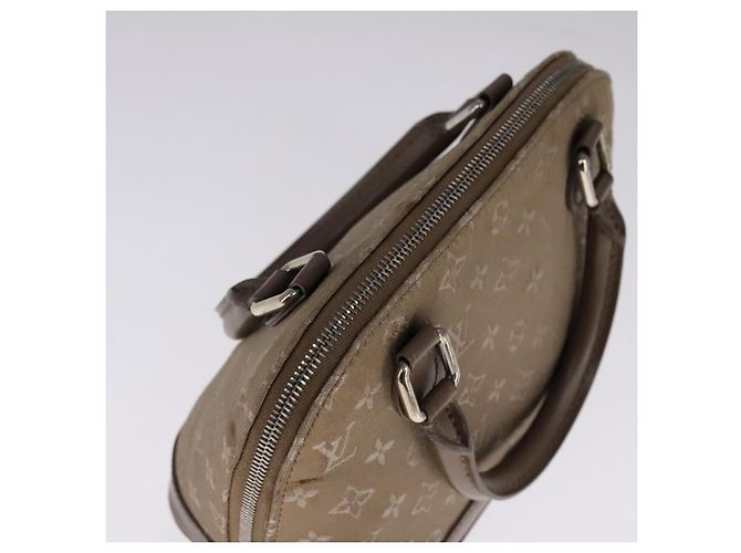 LOUIS VUITTON Monogramma Satin Piccola Borsa Alma Grigia M92147 LV Auth 108907 Marrone - vista 6