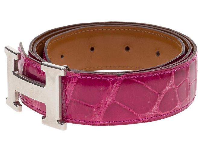 Hermès HERMES Zubehör aus rosa Krokodil - 102247 Pink - Ansicht 3