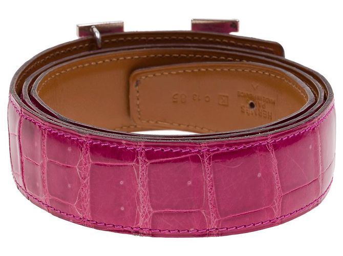 Hermès HERMES Zubehör aus rosa Krokodil - 102247 Pink - Ansicht 4