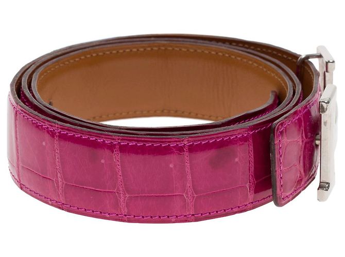 Hermès HERMES Zubehör aus rosa Krokodil - 102247 Pink - Ansicht 5