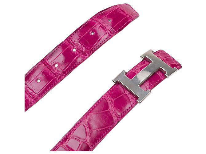 Hermès HERMES Zubehör aus rosa Krokodil - 102247 Pink - Ansicht 6